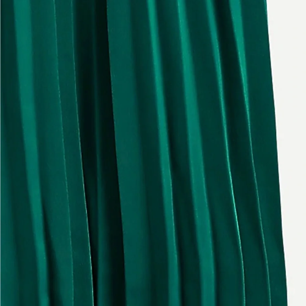 J. Crew NWT | Pleated MIDI Skirt Academic Green | 16 - Picture 13 of 15